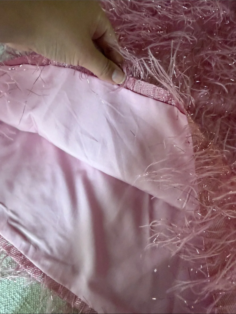 Nannette girls metallic feather party/formal dress